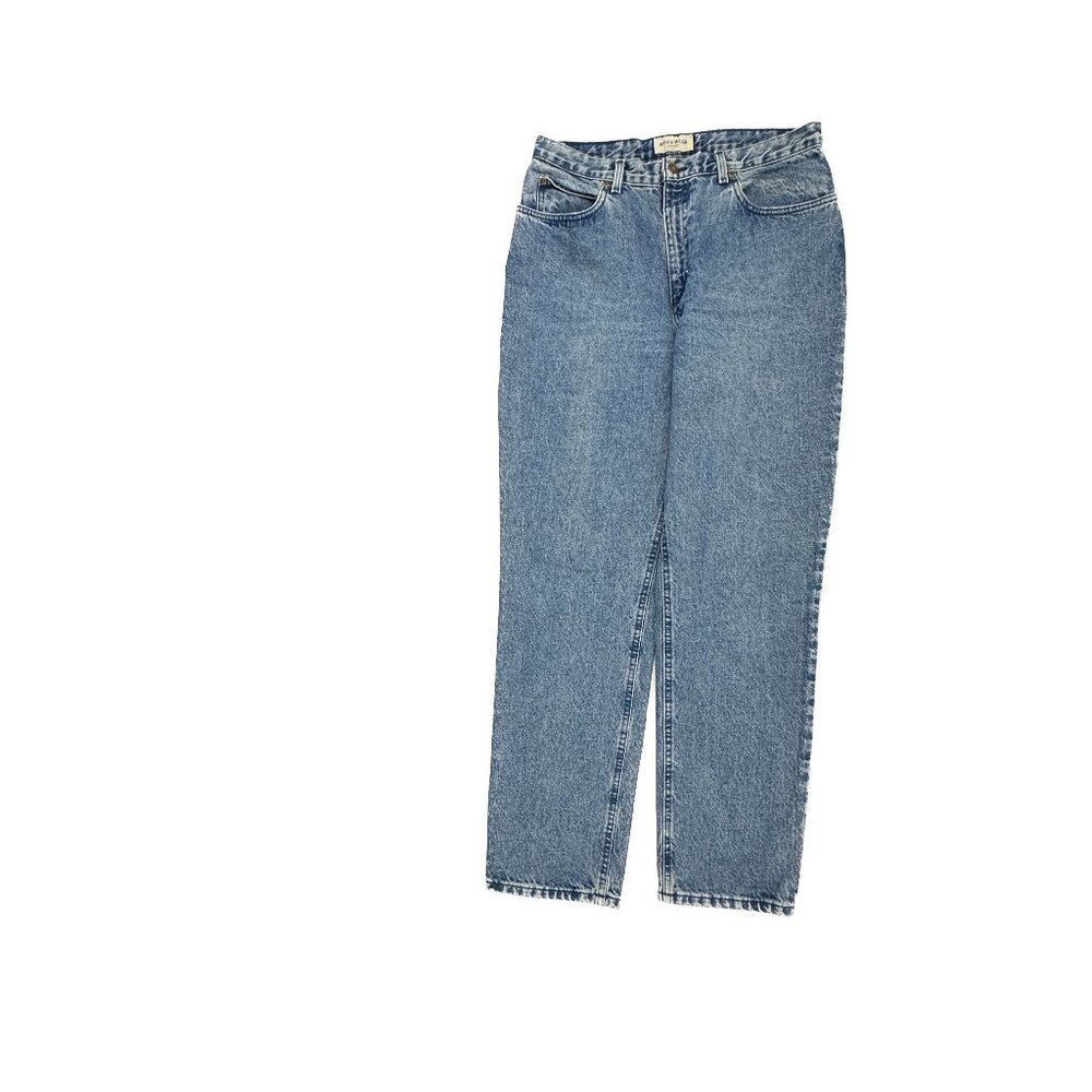Vintage Jones Wear Straight Leg Women's size 14 Medium Wash Blue Denim Jeans